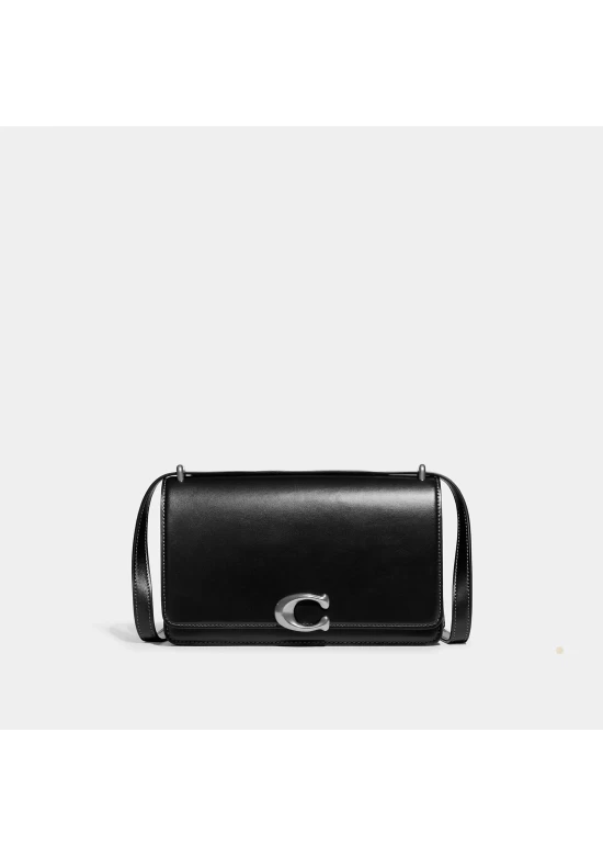 Coach Bandit Shoulder Bag Brass Black for Women